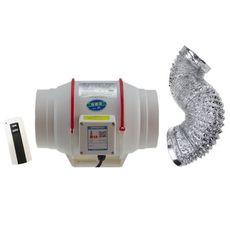 【台北現貨】遙控排風扇白色-4寸+1.5米排風管 110V排風扇 排風機 循環風扇 抽風機 純銅電機