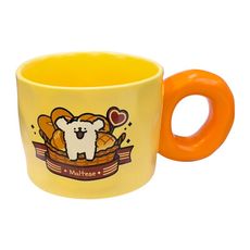 線條小狗 寬口馬克杯 400ml 咖啡杯 寬口杯 小白 馬爾濟斯 狗狗 正版授權【736386】
