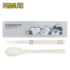 史努比 兩件式 餐具組 日本製 環保餐具 湯匙 筷子 PEANUTS 日本正版【161870】