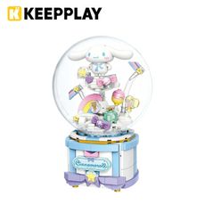 KEEPPLAY 場景積木 大耳狗的天空遐想音樂盒 積木公仔 益智玩具 啟蒙積木【316303】