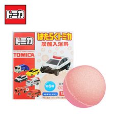 TOMICA 小汽車 沐浴球 桃子香氛 泡澡劑 入浴球 泡澡球 款式隨機 日本正版【962916】