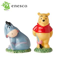 Enesco 小熊維尼與屹耳 調味料罐組 鹽罐 胡椒罐 調味料罐 廚房用品 公仔【123018】