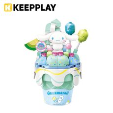 KEEPPLAY 積木公仔 甜筒系列 大耳狗 益智玩具 玩具 啟蒙積木 Qman【309039】