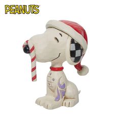 Enesco 史努比 閃耀拐杖糖 塑像 公仔 精品雕塑 Snoopy PEANUTS【368044】