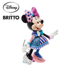 Enesco Britto 米妮盛裝打扮 塑像 公仔 精品雕塑 米奇家族 迪士尼【403455】