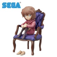 灰原哀 坐椅子公仔 公仔 模型 12cm 名偵探柯南 SEGA 正版授權【542360】