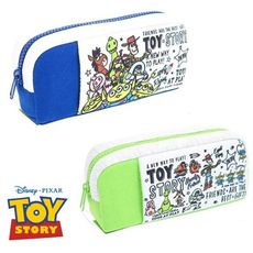 玩具總動員 綠色款 厚棉 大筆袋 鉛筆盒 化妝包 收納包 TOY STORY 迪士尼【835968】