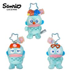 人魚漢頓 玩偶吊飾 娃娃 絨毛玩偶 三麗鷗 SANRIO 731949 731956 731970