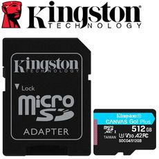 【公司貨】金士頓 512G 512GB microSDXC U3 V30 A2 記憶卡 SDCG4