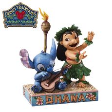 Enesco 史迪奇與莉蘿 舞蹈 塑像 公仔 精品雕塑 星際寶貝 Stitch【462891】