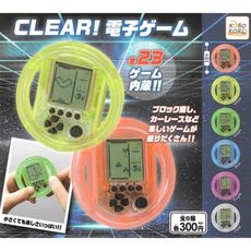 隨機2款一組 方向盤造型 遊戲機 Clear 扭蛋 轉蛋 迷你遊戲機 日本正版【206503】