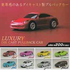 全套8款 LUXURY 合金 回力車 扭蛋 轉蛋 迴力車 玩具車 日本正版【785416】