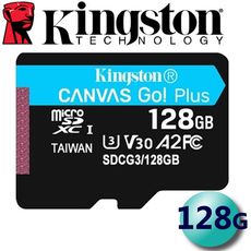 【公司貨】金士頓 128G 128GB microSDXC U3 V30 A2 記憶卡 SDCG3