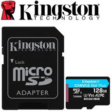 【公司貨】金士頓 128G 128GB microSDXC U3 V30 A2 記憶卡 SDCG4