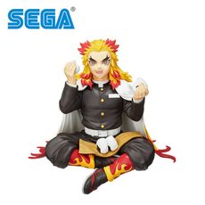 鬼滅之刃 煉獄杏壽郎 坐坐吃飯糰 公仔 模型 15cm 坐姿公仔 SEGA 日本正版【949869】