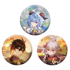 原神 主題系列 燙金金屬徽章 圓形徽章 別針 胸章 徽章 616057 616156 616163