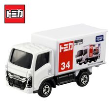 TOMICA NO.34 五十鈴 ELF 廣告車 貨車 ISUZU 玩具車 日本正版【917342】