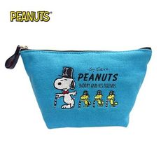 史努比 帆布 船型 化妝包 收納包 Snoopy PEANUTS 日本正版【080956】