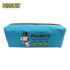 史努比 帆布 雙層筆袋 鉛筆盒 筆袋 Snoopy PEANUTS 日本正版【080987】
