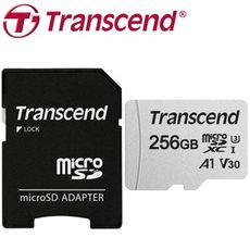 Transcend 創見 256GB microSDXC TF U3 A1 V30 300S 附轉卡