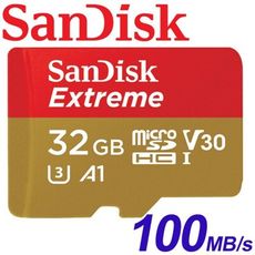【公司貨】SanDisk 32GB 32G Extreme microSDXC TF U3 A1