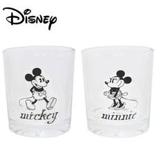 迪士尼 玻璃水杯 玻璃杯 200ml 透明水杯 米奇 米妮 Disney 日本正版 226908