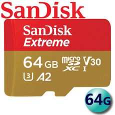 【公司貨】 SanDisk 64GB 64G Extreme MicroSDXC TF U3 V30