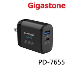 Gigastone 65W C+A雙孔 PD快充 平板充電頭 快充頭 充電器 PD-7655B