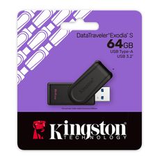 Kingston 金士頓 64G Exodia S USB3.2 DTXS/64GB 隨身碟 旋轉帽