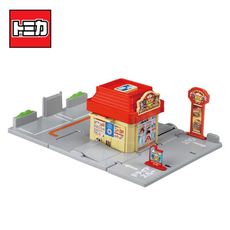 TOMICA 新城鎮 漢堡店 內不附小車 城鎮系列 場景玩具 多美小汽車 日本正版【948995】