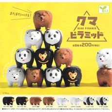 全套8款 熊熊金字塔 扭蛋 轉蛋 公仔 模型 熊熊疊疊樂 動物模型 YELL【084620】
