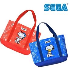 史努比 藍色款 肩揹提袋 手提袋 肩背包 托特包 Snoopy SEGA【334494】