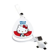 三麗鷗 HELLO KITTY 三合一伸縮快充線