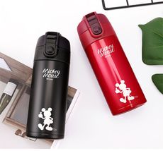 迪士尼米奇系列雙蓋不鏽鋼保溫杯360ml 隨手杯 隨手壺 WD-3296A 保冷 水壺 水杯 杯子