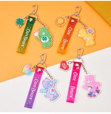 美國 CareBears 彩虹熊果凍吊飾 裝飾品 配件 鑰匙圈 手腕帶