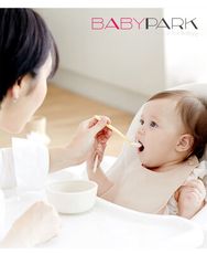 BabyPark 韓國嬰兒矽膠圍兜 食品級矽膠 吃飯圍兜
