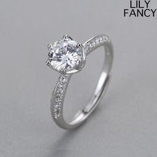 【LILY FANCY】1克拉鑽石豪華戒指