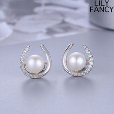 【LILY FANCY】珍珠鑽石耳針