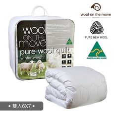 【澳洲Wool on the Move】國際羊毛局認證100%純羊毛被雙人加厚加重款3.8公斤