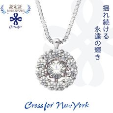 正版日本原裝【Crossfor New York】項鍊【Twinkle Flower閃耀的花】純銀懸