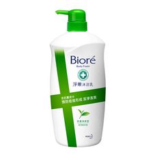 Biore 蜜妮 淨嫩沐浴乳 抗菌清爽型 純淨茉莉 瓶裝1000gx1+補充包700gx3