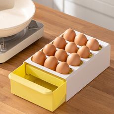 抽屜式升降雞蛋收納盒 收納架 雞蛋架 雞蛋盒