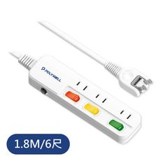 3切3座2P安全延長線組 1.8M/6尺 開關延長線