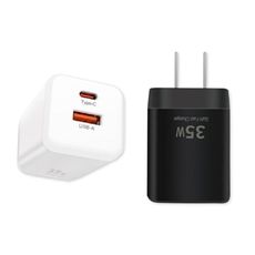 摺疊電源供應器 35W PD+QC 適用 GaN氮化鎵充電器 快充頭 PD充電器