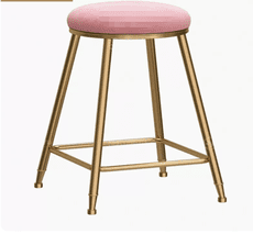 北歐矮凳網紅餐椅家用簡約化妝凳子餐廳奶茶店小圓凳疊放鐵藝椅子