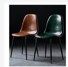 科莫設計皮革餐椅-電腦椅 會議椅 餐椅 椅子 化妝椅 餐桌椅 辦公椅【J Simple工業風&北歐】