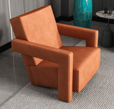 意式客廳沙發 輕奢現代小戶型圓形茶幾臥室陽臺懶人椅