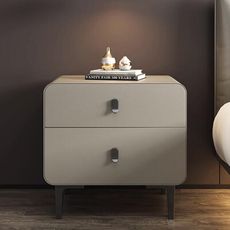 24H現貨 實木床頭櫃 現代簡約輕奢高級感窄邊臥室床邊櫃 小型網紅儲物櫃 收納櫃