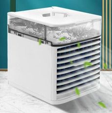 usb充電水冷扇 加水加冰製冷電風扇 夏天桌面空調噴霧電扇 家用小型冷風扇usb宿舍電扇