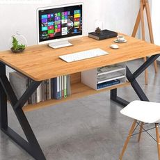 現貨 辦公桌 電腦桌 現代簡易臥室學生小書桌 臺式家用簡約現代單人 寫字臺